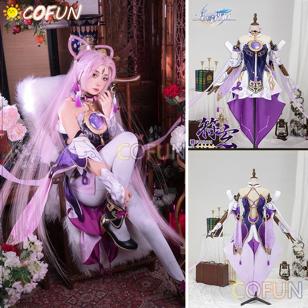 COFUN Honkai: Star Rail Fu Xuan Game Suit Ancient Stargazer Elegant Dress Cosplay Costume Halloween Party Outfit Women XS-3XL