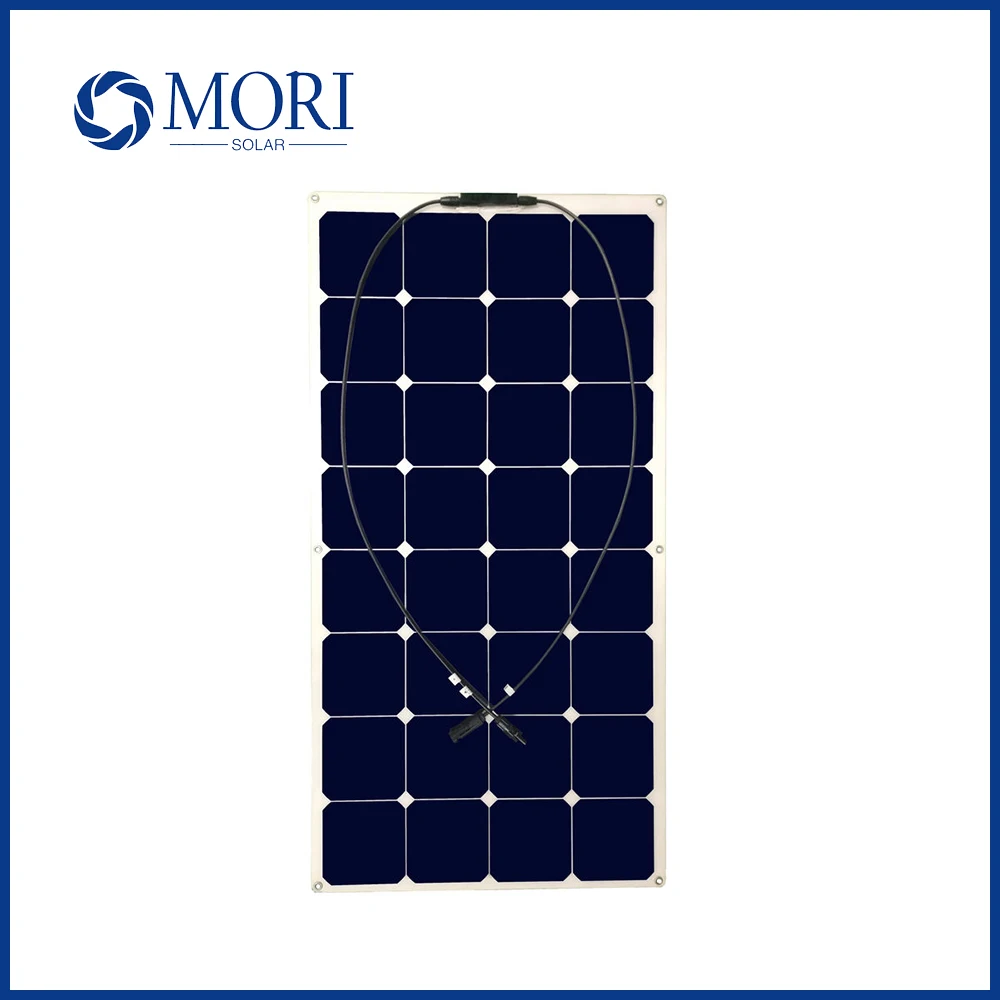 100W Sunpower Cell High Efficiency  Light Weight Flexible Solar Panels for Yachts RV Marine Motor Home Caravan Camper Boats