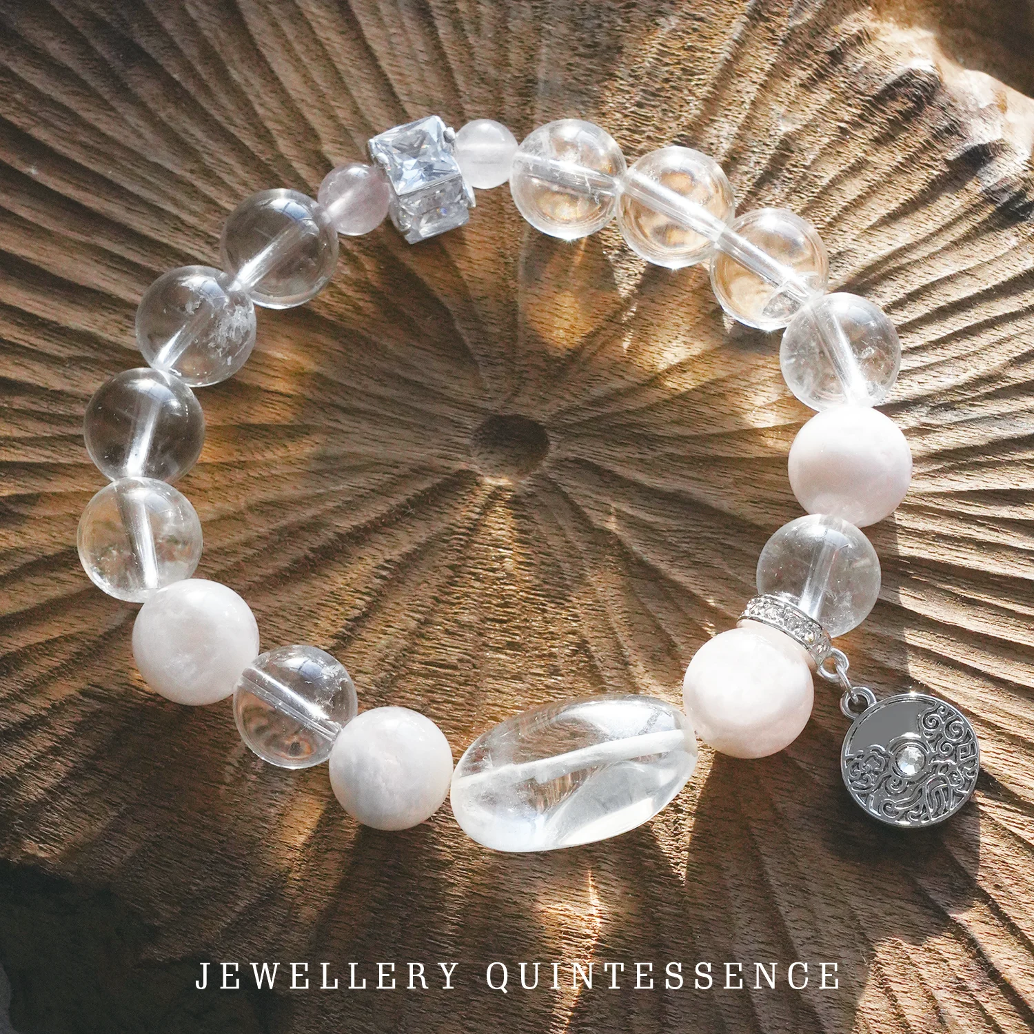 Jiqi (Extreme Qi) - 24 términos solares (inicio del invierno) Pulsera de piedra de cristal de roca