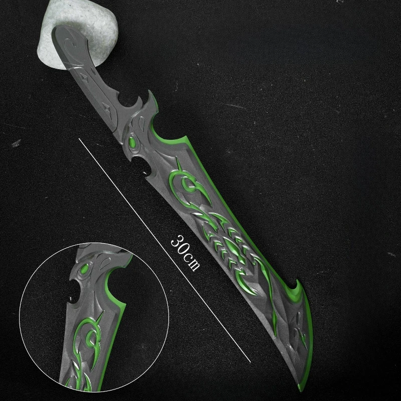 Paz elite maldição do julgamento grande facão jogo periféricos armas modelo cosplay brinquedo faca realista prop metal artesanato menino presente