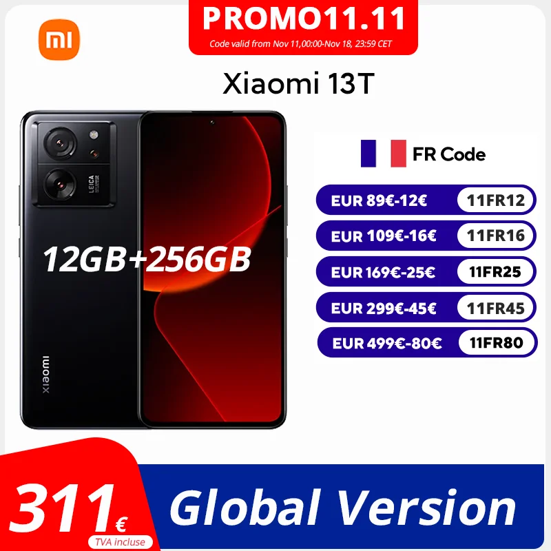 Xiaomi 13T Smartphone,Leica professional optical lens,Powered by 67W turbo charging,Long-lasting 5000mAh battery