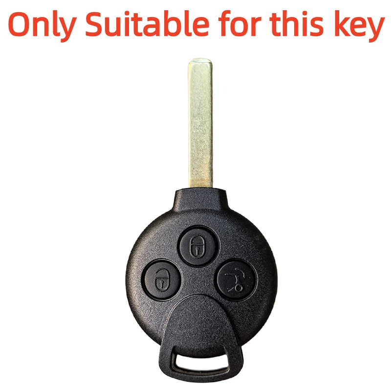 Car Silicone Remote Key Case Fob Shell Cover For Smart Fortwo City Coupe Cabrio Crossblade Roadster K Forfour 2007 - 2015