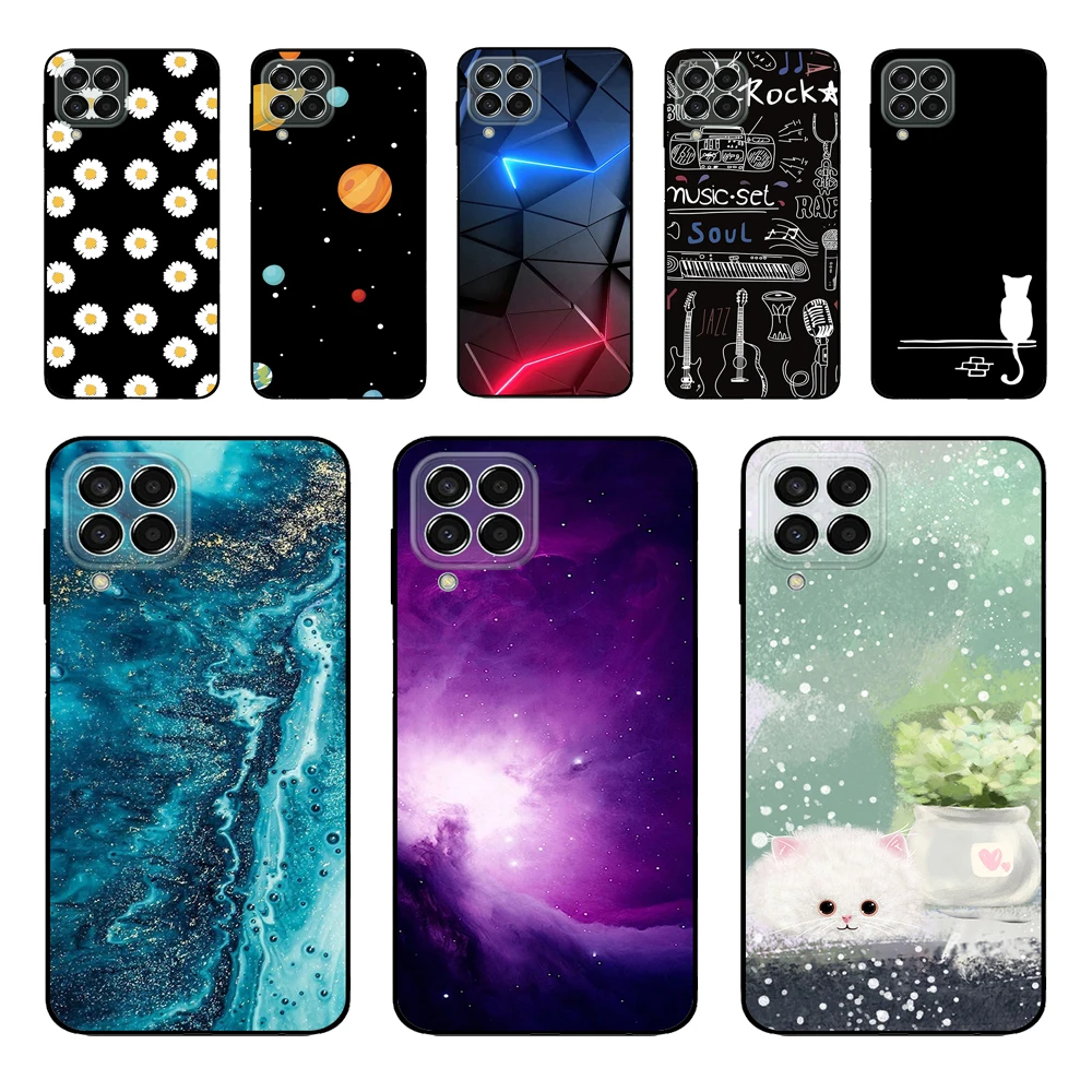 For Samsung Galaxy M33 5G Case SM-M336B TPU Silicone Soft Cartoon Cover for Samsung M33 M 33 GalaxyM33 Case  Funda black 6.6