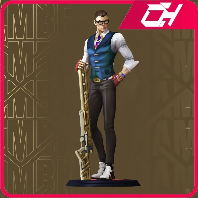 

18cm 23cm 26cm Valorant Chamber 3D Printing Resin White Models DIY Coloring Assembly Figurines Models Unassembled and Unpainted