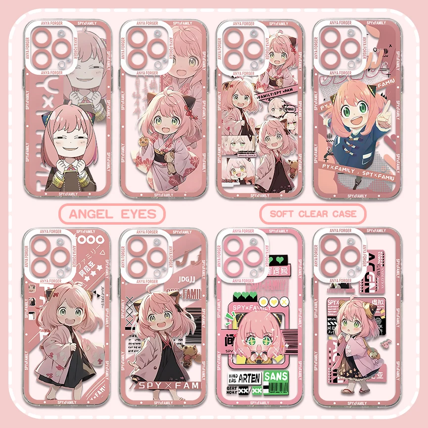 New 2024 Anime SPY X Family Clear Case For Samsung A73 A72 A71 A55 A52 A51 A50 A42 A35 A33 A32 A31 A30 A24 A23 A22 A13 A12 05 5G