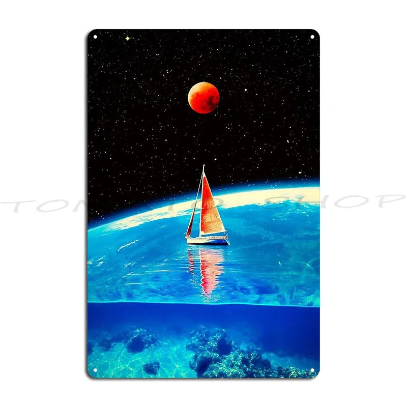The Cosmic Horizon Metal Sign Plaques Club Wall Decor Garage Printing Iron Tin Sign Poster