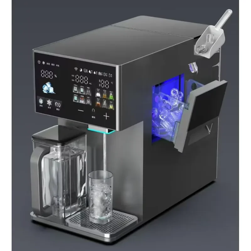 for Home Desktop RO Water Purifier Smart Instant Heating Cooling Ice Maker Compound Filter Free Installation Drinking Machine
