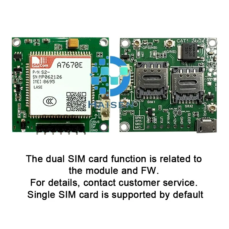 HAISEN SIMCOM A7670E-LASE Core Board A7670E-LASE Development Board LTE CAT1+4G+2G+Voice Voice A7670