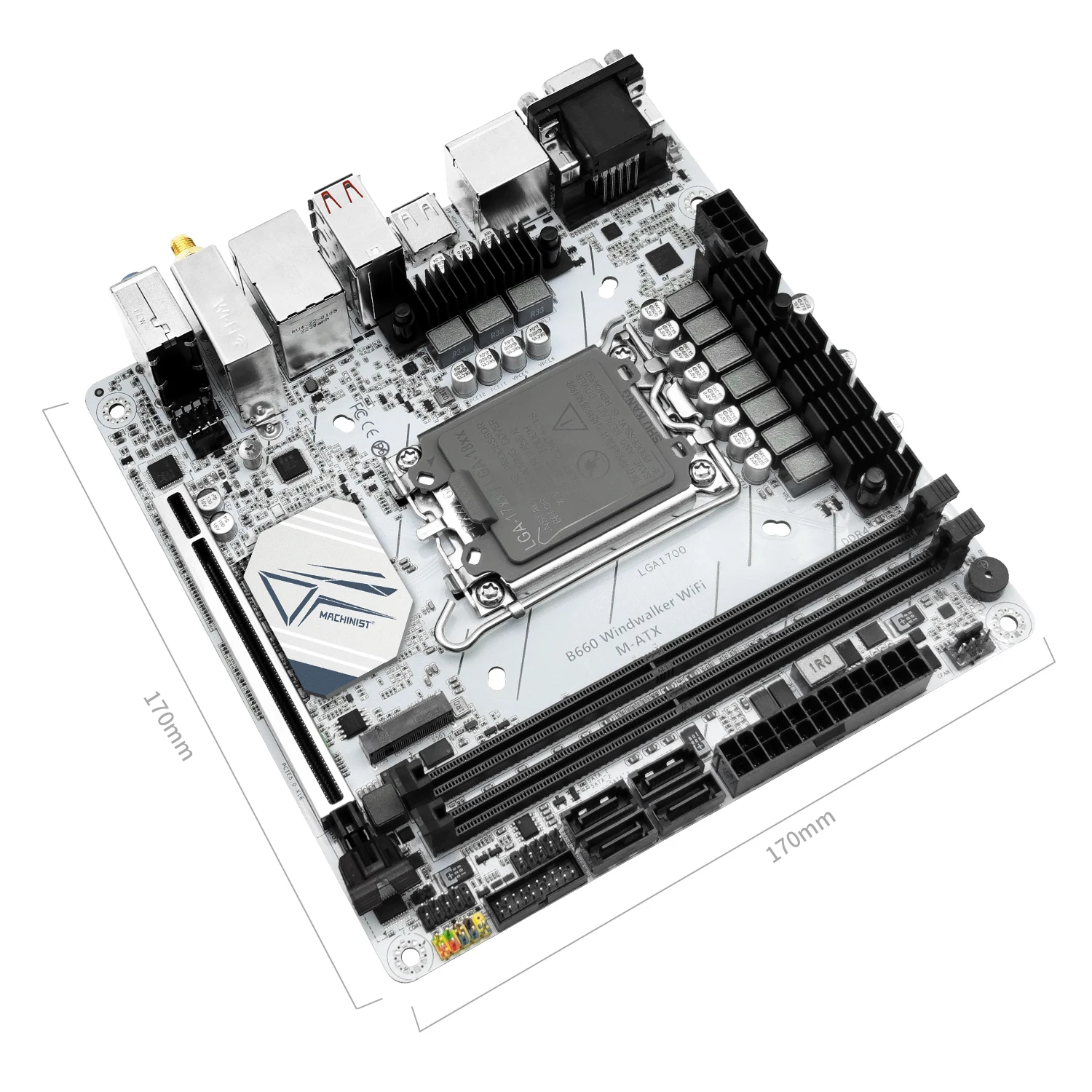 MACHINIST B660 Windwalker WIFI - Lga1700 Itx Motherboard Ddr5 ulasan dan harga