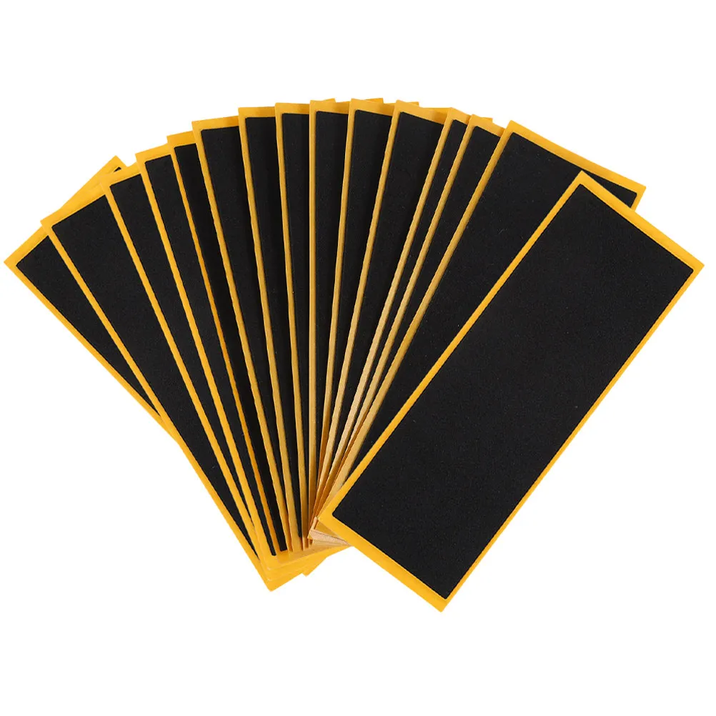 24Pcs Foams Grip Tapes Fingerboard Sticker Non-Slip Coating for Mini Skateboard Smooth Flexibility Wear Resistant