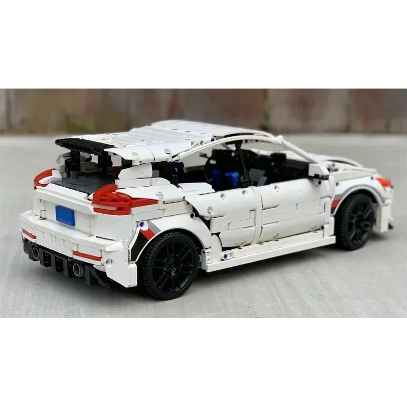 

Белый новый электрический спортивный автомобиль RS MK3, сборка сращивания, модель строительного блока 2990, детали автомобильного строительного блока, детская игрушка на день рождения, подарок