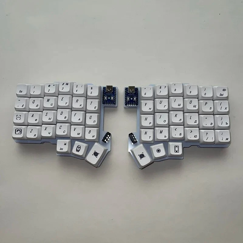 Silakka54 分割キーボード 有線 シングルモード QMK 分割キーボード
