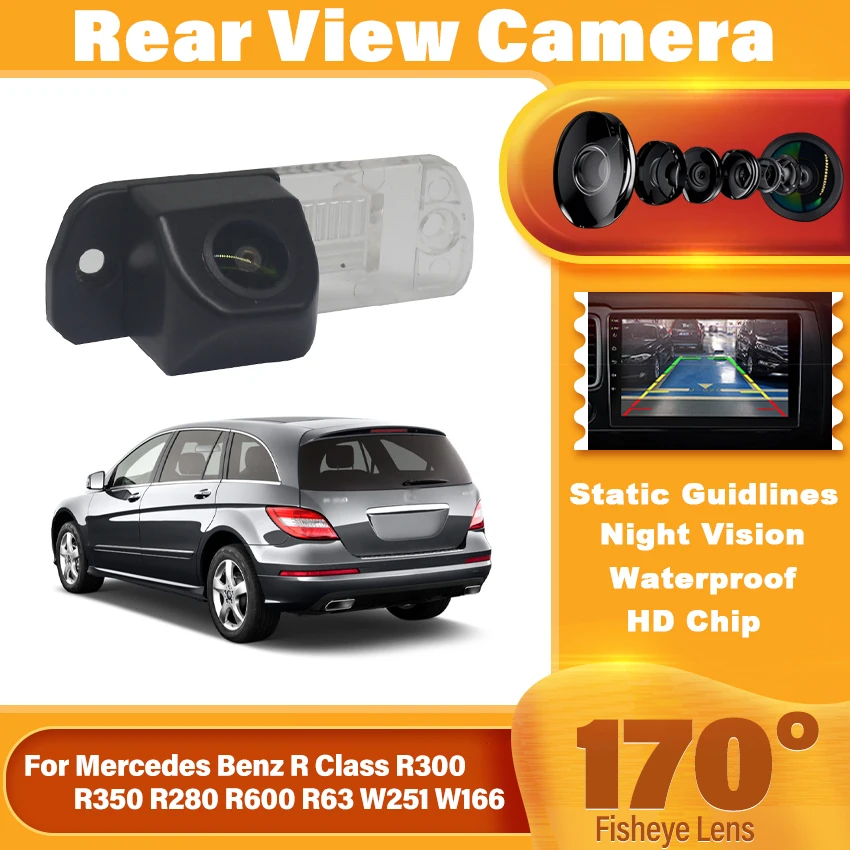 170° HD Car Rear View Reverse Camera For Mercedes Benz R Class R300 R350 R280 R600 R63 W251 W166 ML MB M Class ML350 ML300 ML250
