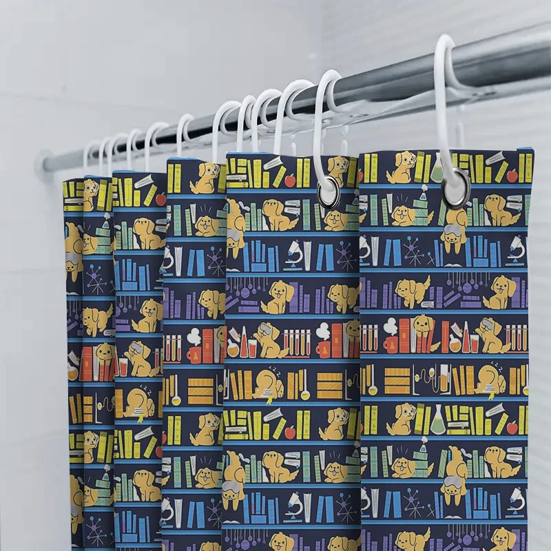 الحمام دش الستار الأزهار خمر نسيج مقاوم للماء ديكور مزرعة ريفي الطبيعة موضوع بطانة قابل للغسل #5