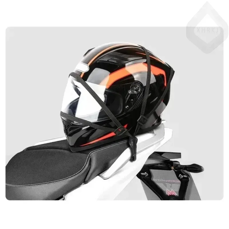 Ceinture universelle pour bagages de moto de 60cm, équipement de casque de moto, corde élastique fixe, filet de protection rétractable haute résistance