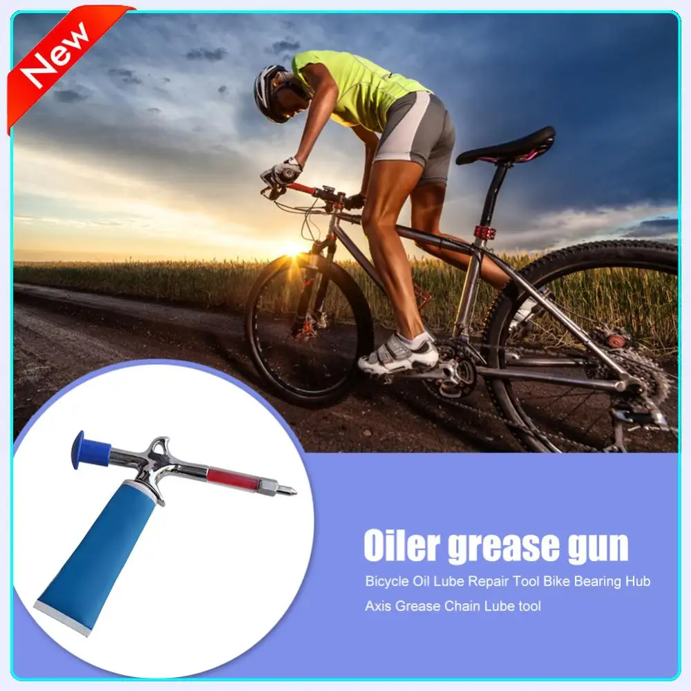 

Велосипедный смазочный пистолет из алюминиевого сплава, мини-насадка, шприц, аксессуары для велосипеда, инжектор цепи, принадлежности для велоспорта, смазка