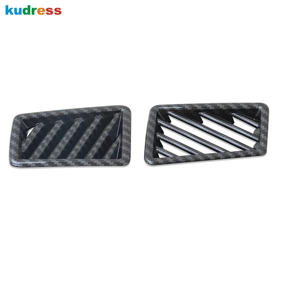 Car Front Upper Air Condition Vent Outlet Cover Trim For Toyota Avalon 2019-2021 2022 2023 Carbon Fiber Interior Accessories