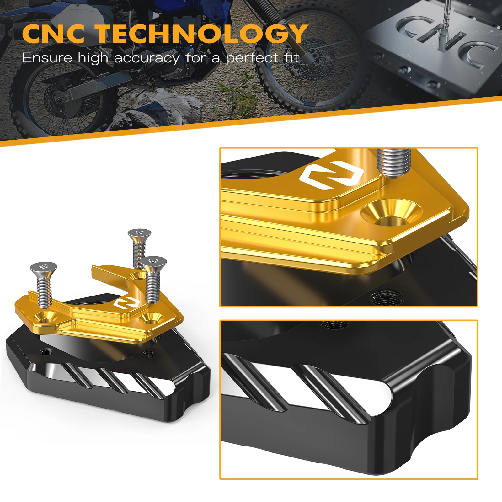 NICECNC For Suzuki DRZ400S DRZ 400S 2000-2024 Aluminum Kickstand Side Stand Pad Extension DRZ400SM DRZ 400 SM 2005-2024 2023 - Image 6