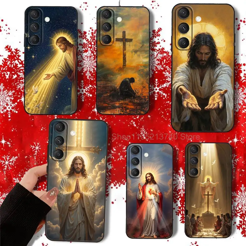 

R-Religious B-BeliefS Jesus Phone Case For Samsung S22,S24,S25,S23,S20,S30,S21,Ultra,Plus,5G,Fe,Lite shockproof durable Cover