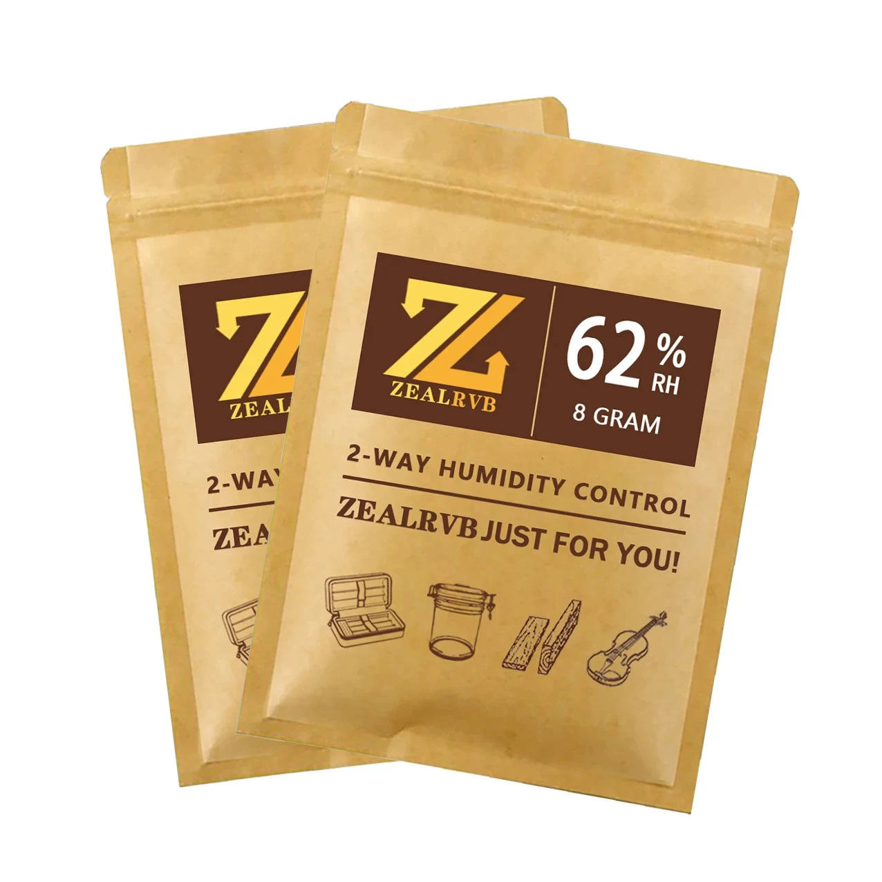 

10 шт., 69% относительной влажности, 62%, 8 г, 2-полосные пакеты для контроля влажности Для Хранения Сигар, пакеты с относительной влажностью для увлажнителя сигар