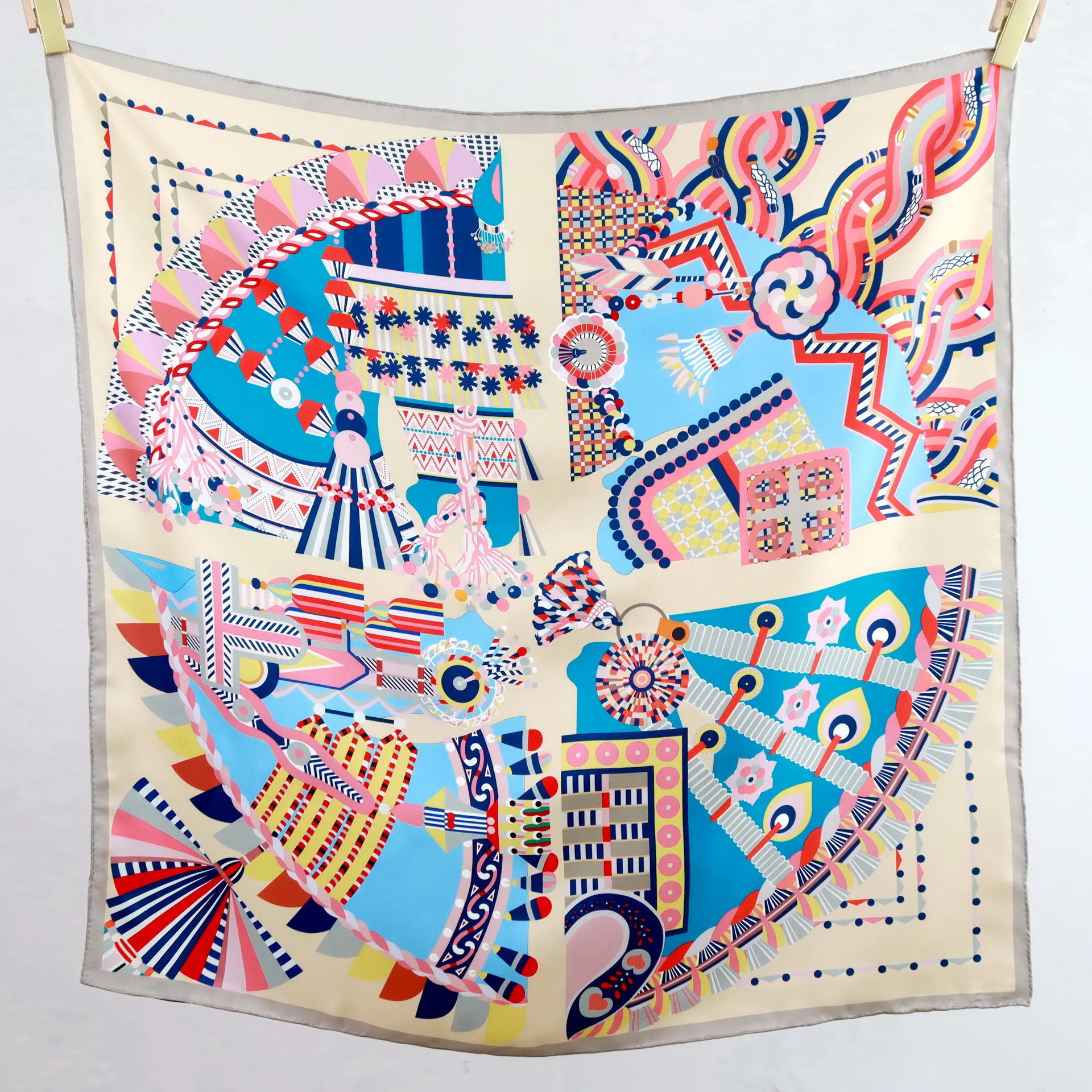 

Шелковый платок из твила 90 см для женщин: повязка на голову, аксессуар для волос, украшение для шеи, сумки, роскошная шаль, платок, подарок для любимого человека