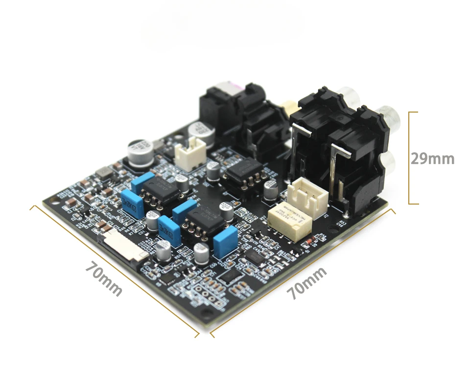 ES9038Q2M Decoding Board QCC5125 Bluetooth Fiber Coaxial Input Decoding Board 24bit 192K with Antenna and Key Plate