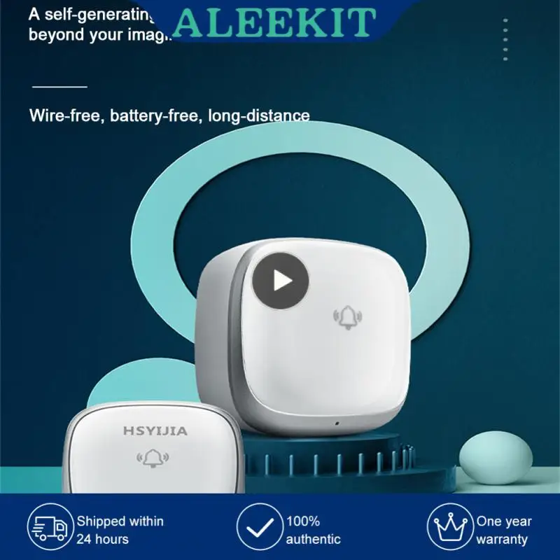 Llamador de distancia para el hogar, quinto engranaje, volumen ajustable, múltiples funciones, protector solar, seguro, impermeable, inalámbrico, timbre autoadhesivo