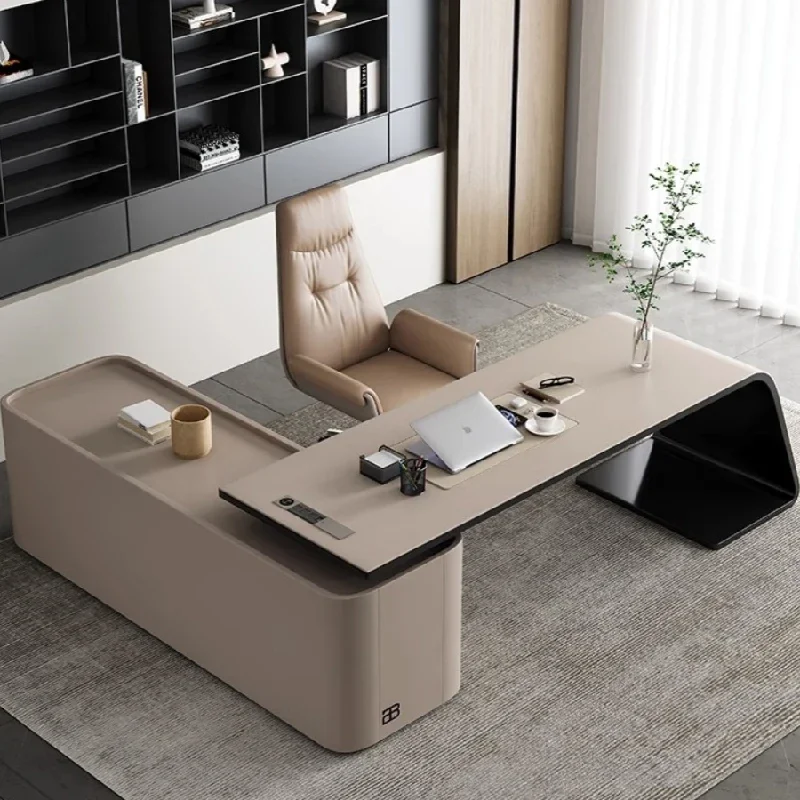 Executive Desk Professional Office Furniture Room Corner Multifunction Home Desks Computer Offer Study Organizer Table Modern