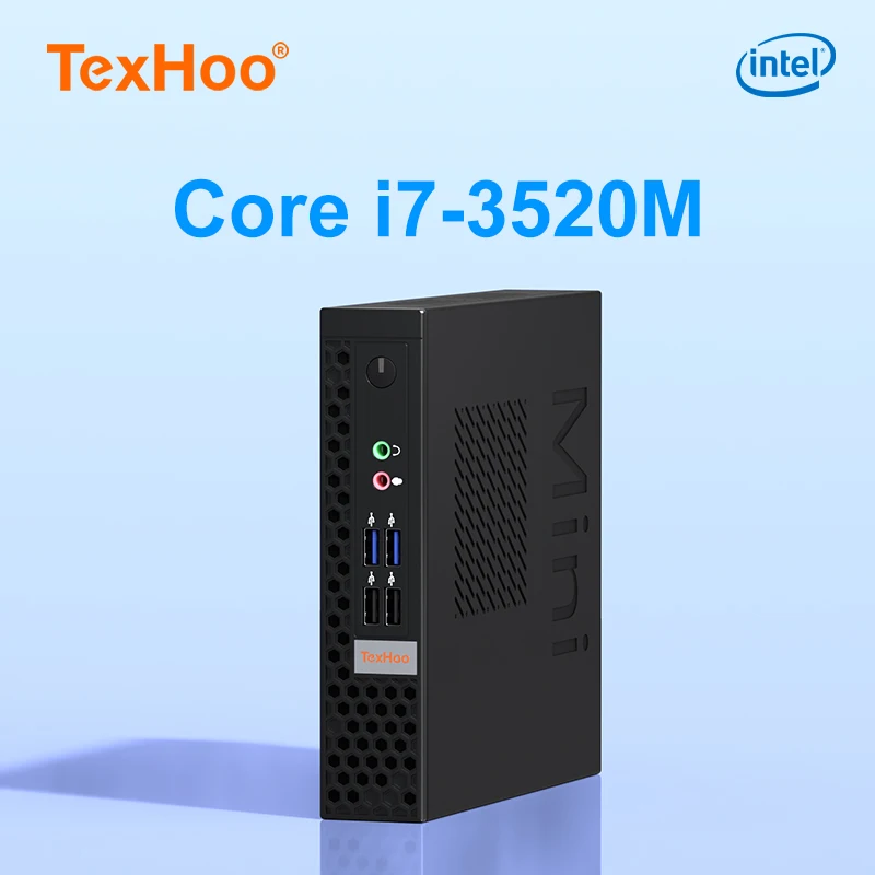 TexHoo Intel Corei7  i5  Gamer MINI PC Windows10  HDMI VGA  Desktop Computer