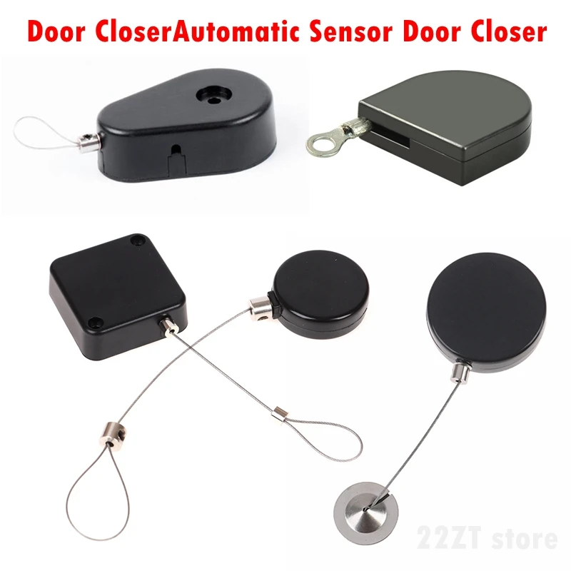 Automatic Sensor Door Closer Punch-free Adjustable Surface Door Stopper Automatically Close Door Bracket Closer Home Improvement