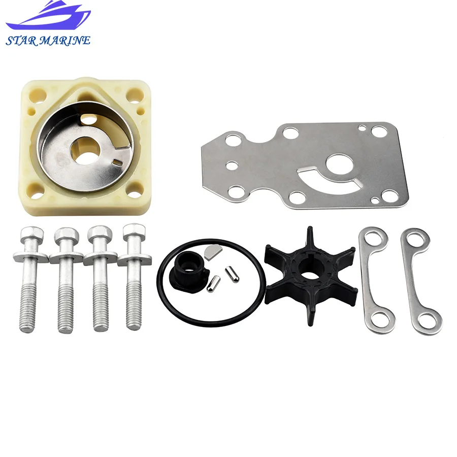 6AH-W0078 Water Pump Repair Kit For Yamaha Outboard Motor 4T F9.9 F13.5 F15 F20 6AH-W0078-00 6AH-W0078-01 Boat Engine Replaces