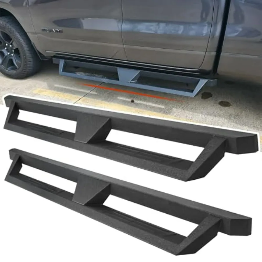 

Running Boards Drop Steps Compatible for 2019-2025 Dodge Ram 1500 Quad Cab Extended Cab New Body Style Side Step Rail Nerf Bars