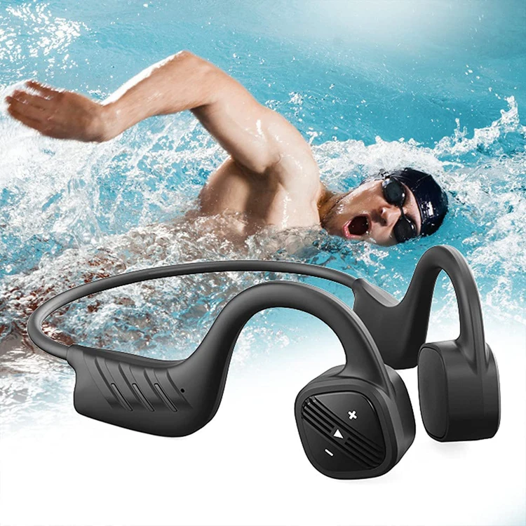 Top Selling Waterproof Swimming Bone Conducting Headphones Wireless Open Ear Bone Conduction Headphone Ipx8 Earbuds