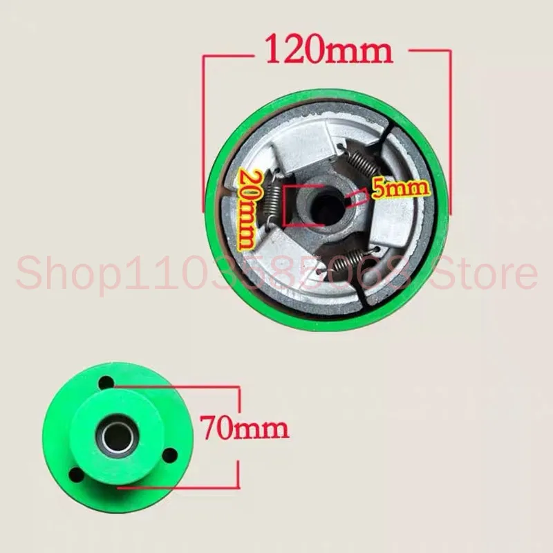 1pcs GX160/GX200/168/170 168F 170F Clutch Pulley for Gasoline Engine / Air-cooled Diesel Engine And More Models