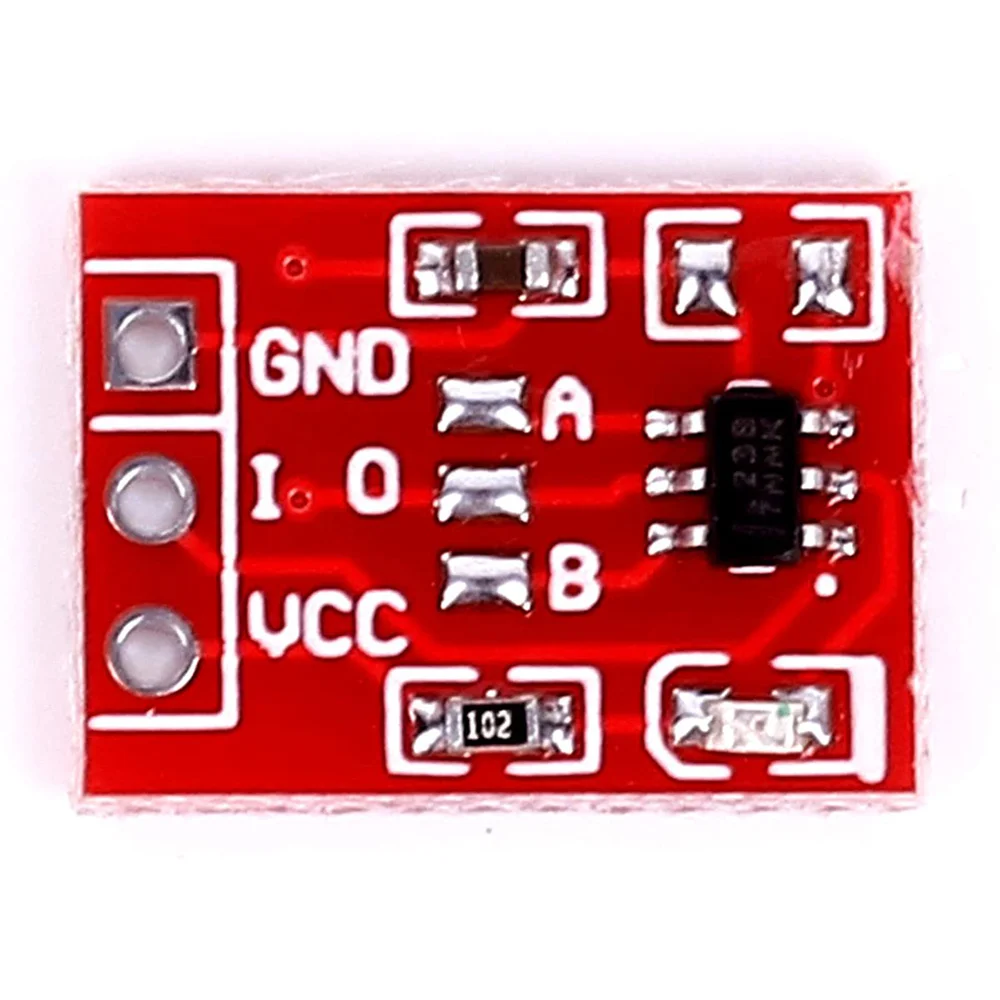 (ˉ﹃ˉ) 100Pcs TTP223 Touch Key Switch Module Touching Button Capacitor Type Single Channel Self Locking Touch Switch Sensor