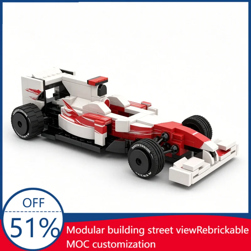 

243Pcs F1 Supercar TF109 Custom Build Blocks Technology One Racing Car Model Educational Assembly Toy Collectors Christmas Gift