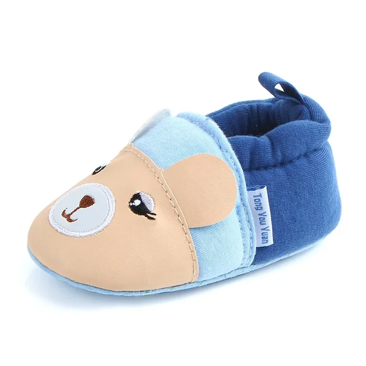 Cotton Baby Shoes For Newborn Animal Bear Mouse Pattern First Walker Spring Baby Boys Girls Shoes