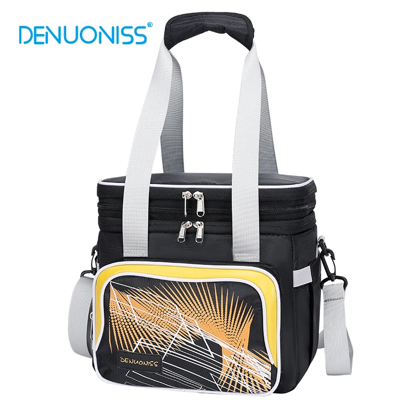 DENUONISS Bolsa enfriadora Oxford expandible Bolsa enfriadora a prueba de fugas Bolsa para refrigerador Bolsa contenedor portátil para picnic