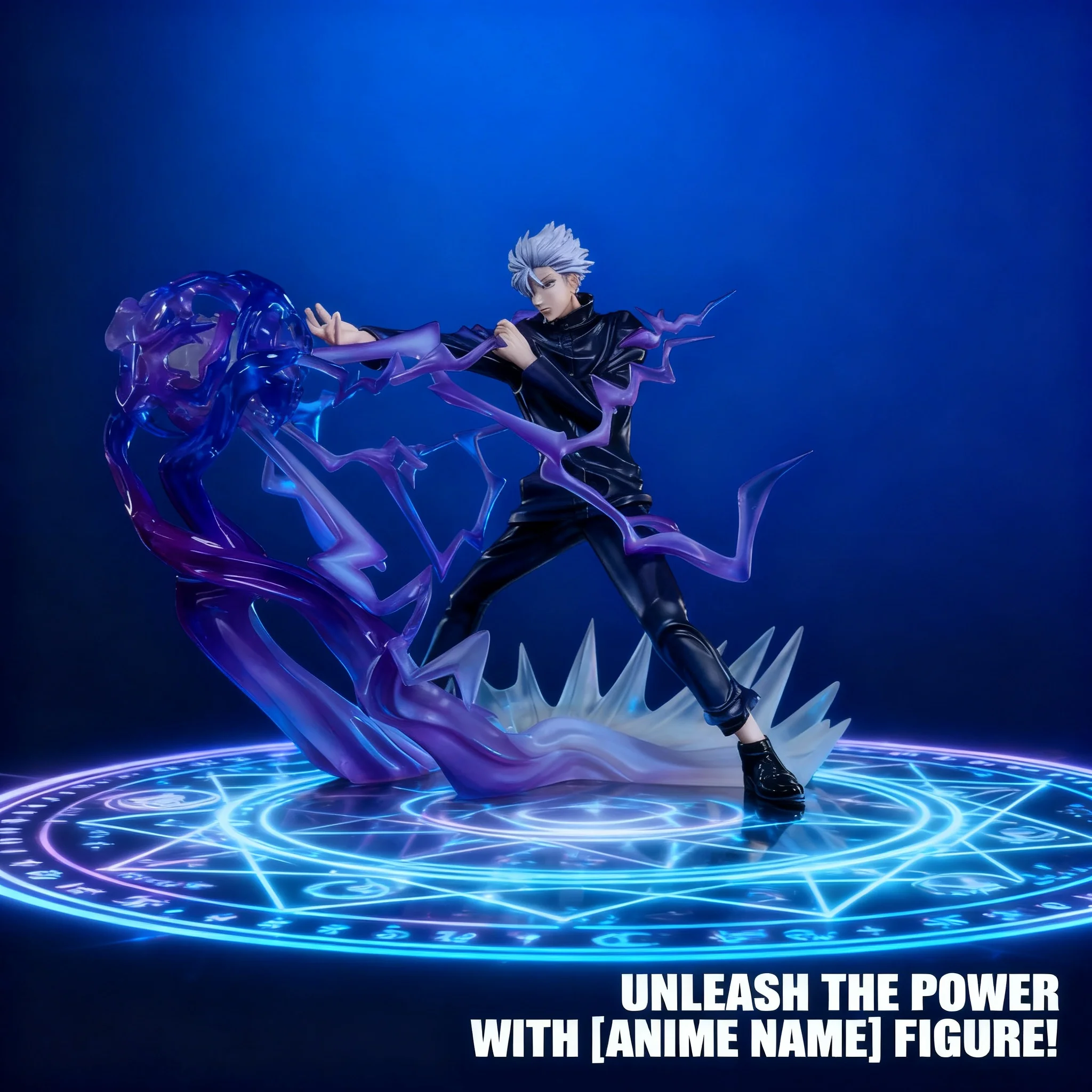 

Jujutsu Kaisen FiguartsZERO FZ Gojo Satoru Cursed Technique Hollow Purple Hand Sculpture Exquisite Detailed Anime Figure