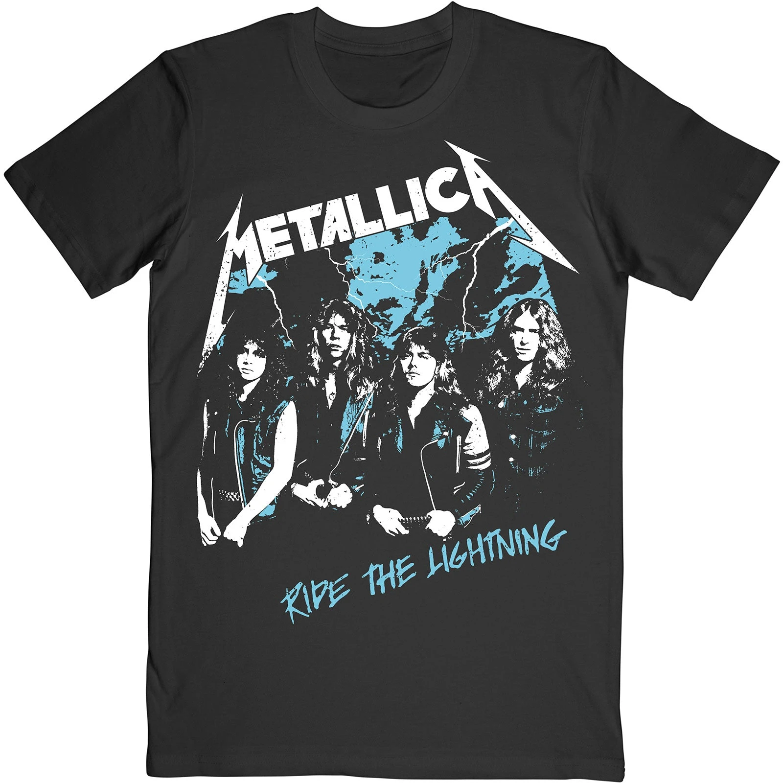 Camiseta Vintage de la banda Metallica Ride The Lightning, camiseta gráfica de algodón para hombres y mujeres, ropa de calle de verano