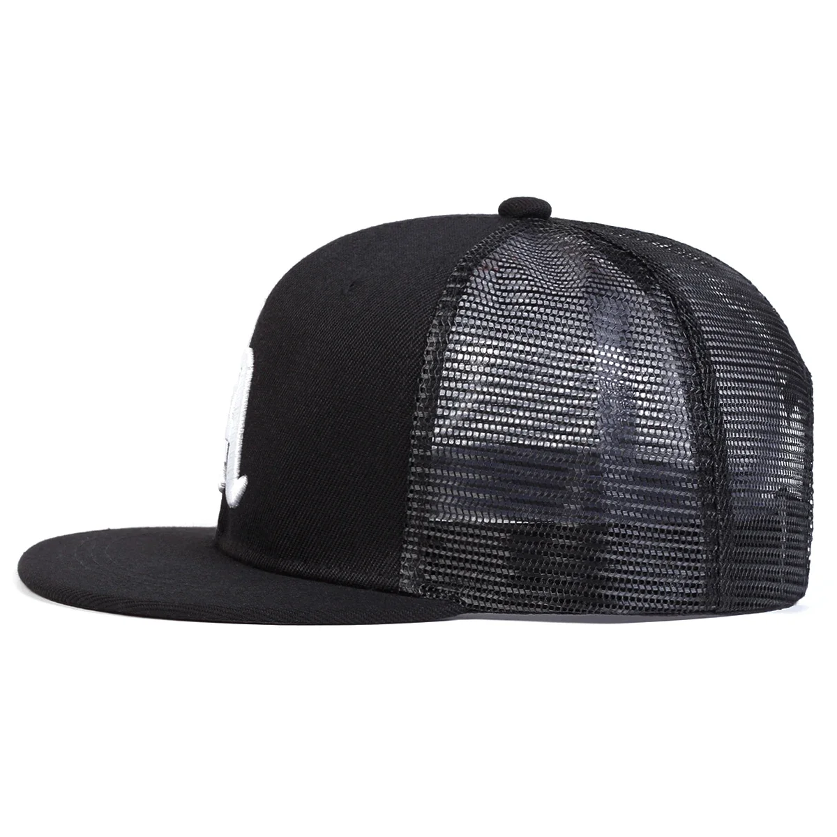 للجنسين القوطية رسالة LA التطريز الهيب هوب صافي القبعات الربيع الصيف في الهواء الطلق قابل للتعديل قبعات البيسبول عادية واقية من الشمس قبعة قبعة