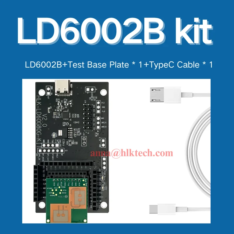 FMCW Radar LD6002B 3-Axis Coordinate Positioning Occupancy Sensor for Smart Home Automation