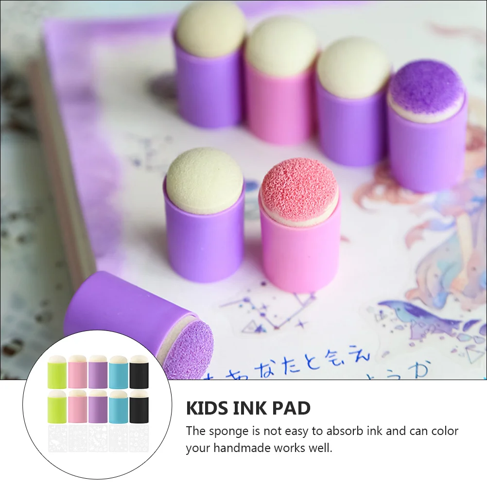 Refers to Brush Suit Finger Stamp Pad Kids Ink Practical Dauber Painting Templates