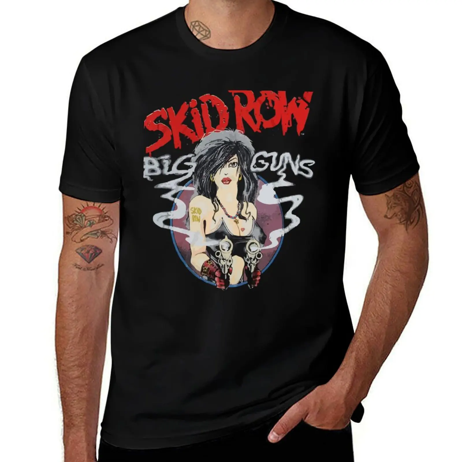 

Skid Row Band T-Shirt cotton t shirts high quality men t shirt cotton 100%