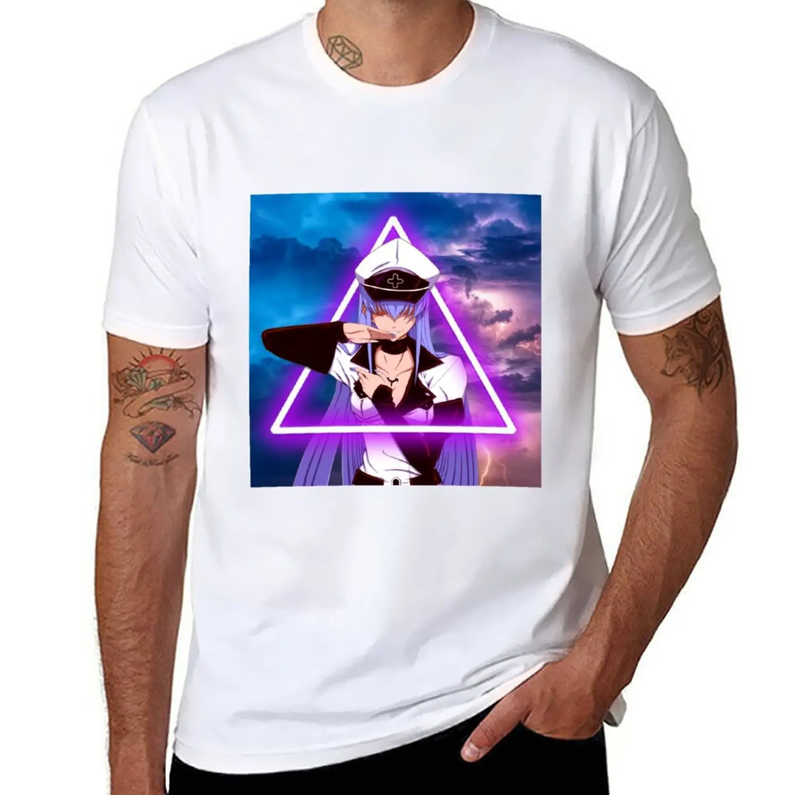 New Esdeath | Akame Ga Kill | Anime Girl T-Shirt funny t shirt Tee shirt sweat shirt big and tall t shirts for men