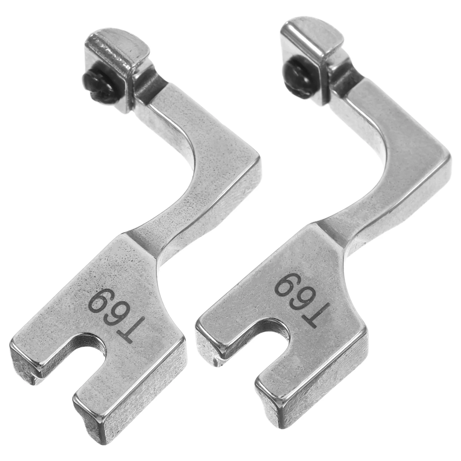 

2Pcs Adjustable Invisible Zipper Presser Foot Single Side Steel Construction for Industrial Sewing Machine Presser Foot