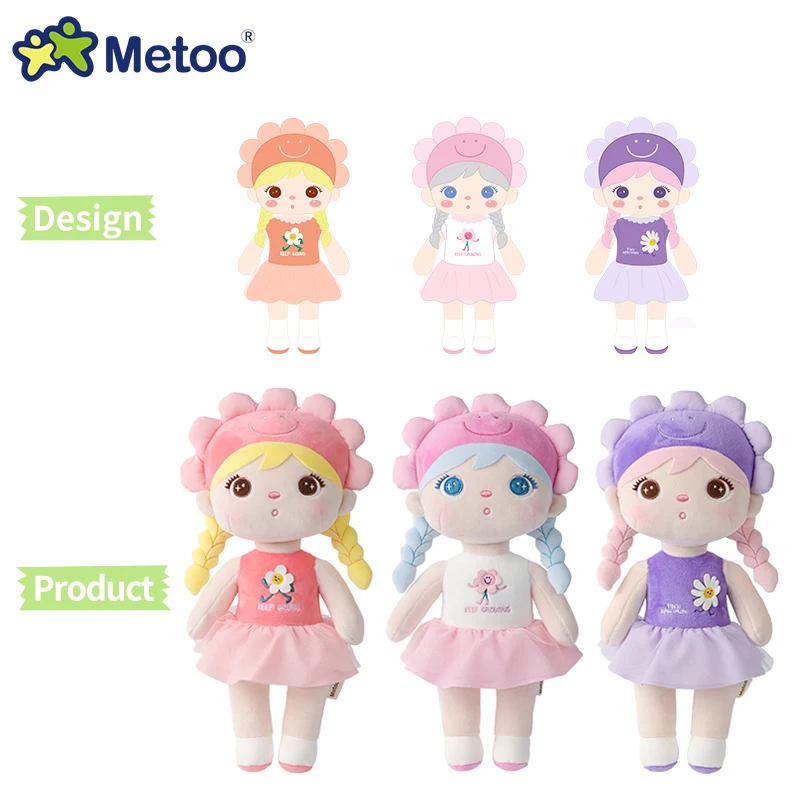 Giocattoli per ragazze 2025 Nuove bambole di fiori Keppel da 13 pollici ​ Morbido peluche ripiene Regalo per bambini Compagno di giochi per bambini Bambole Metoo originali