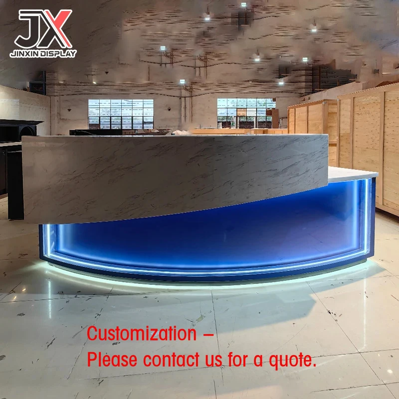 custom.High Quality Custom Design Reception Counter Office Luxury Service Counter Retail Restaurant Front Desk Shop Fu
