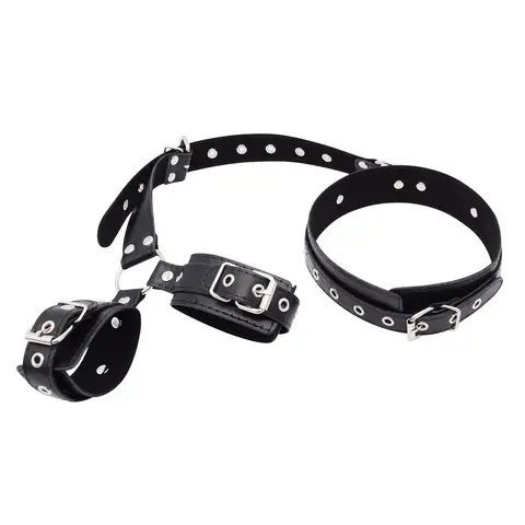 SM Female Slave Training Props Adjustable Bondage Straps Couples Collars And Handcuffs Adult sexx Toys