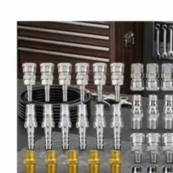 45Pc Pneumatic Quick Connect Kit for Automotive Repair Shops and Factories with Interchangeable Fittings and Smooth Operation